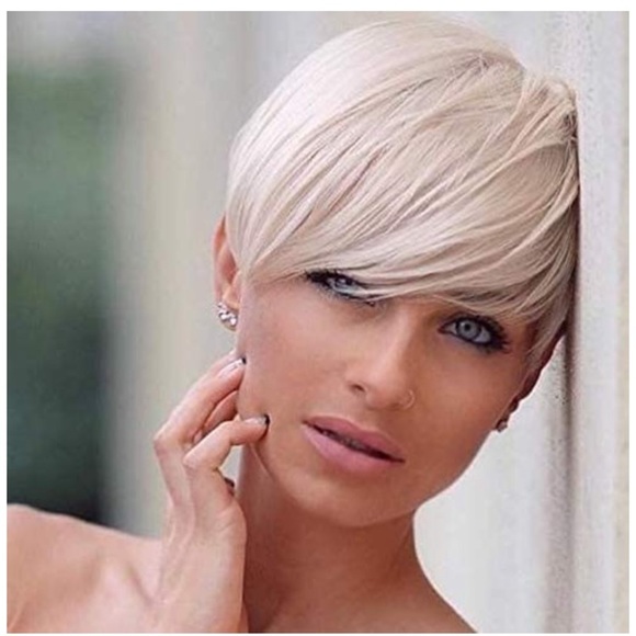 Sheer Beauté Platinum Blonde Pixie Cut Wig